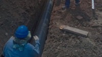Berazategui: Realizan trabajos de reparación en el acueducto El Pato
