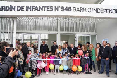 San Martín: Inauguran el nuevo edificio del Jardín de Infantes 946