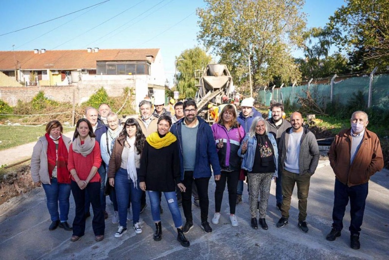 Quilmes: Avanza la obra de pavimentación de calles en Ezpeleta