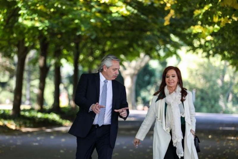 Alberto Fernández y Cristina Kirchner cenaron juntos en la Quinta de Olivos