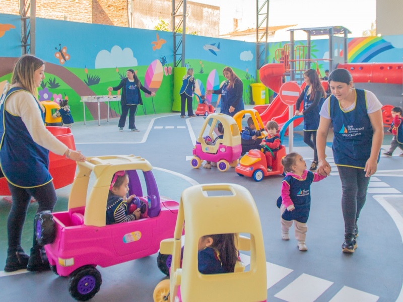 San Fernando: Siguen los trabajos en un Centro Educativo Municipal y Jardín Maternal