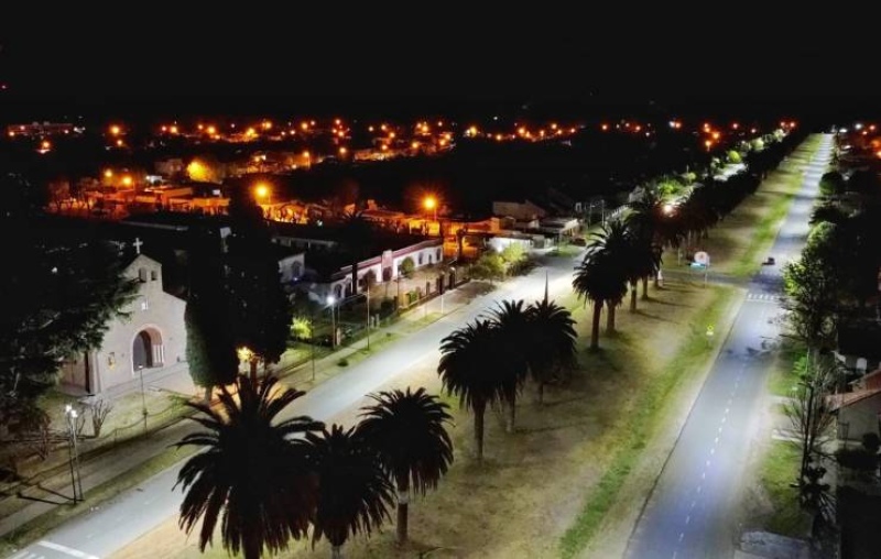 Luján: Nueva iluminación LED en avenida Flandes y Fray Manuel de Torres