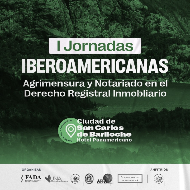 Agrimensores y notarios de la Provincia participarán esta semana de unas jornadas internacionales en  Bariloche