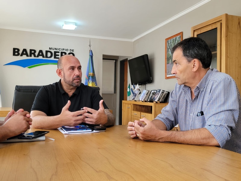 Baradero: El intendente Sanzio recibió al Gerente de EDEN para planificar una agenda de trabajo conjunta