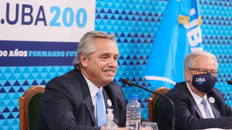 Alberto Fernández: “La democratización y la apertura de la UBA es modelo del mundo entero”