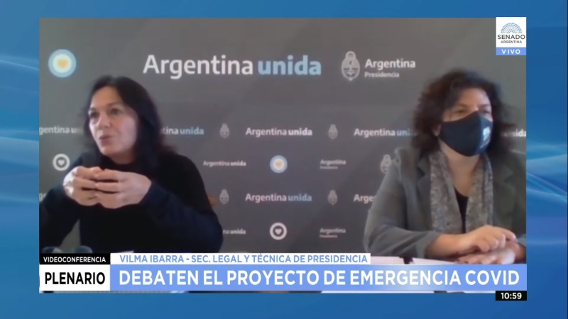 Emergencia Covid: Vizzotti e Ibarra defendieron el proyecto y luego el oficialismo firmó dictamen