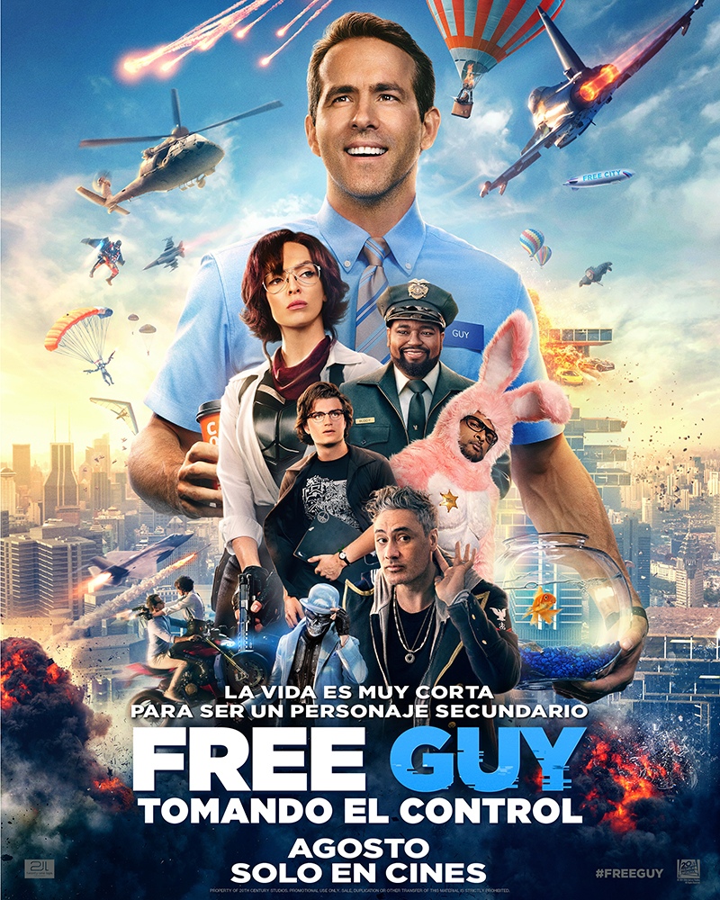 Nuevo tráiler de Free Guy, la próxima película de Ryan Reynols