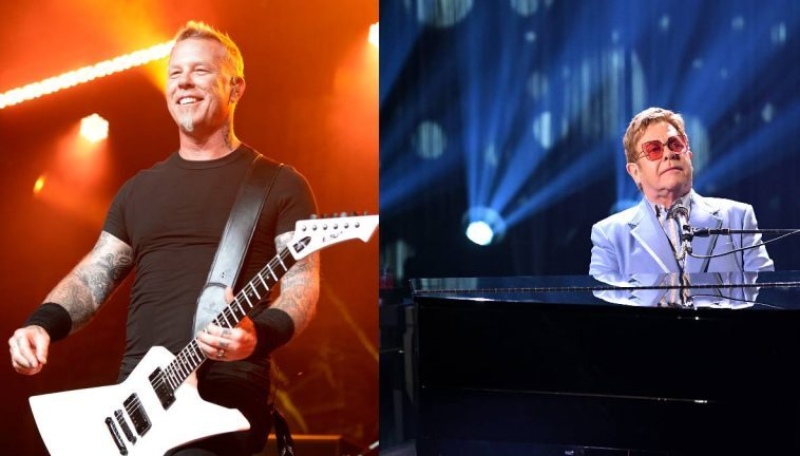 Elton John hizo llorar al cantante de Metallica tras elogiar una de sus canciones