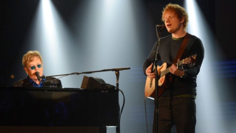 Ed Sheeran y Elton John lanzarán una canción navideña juntos