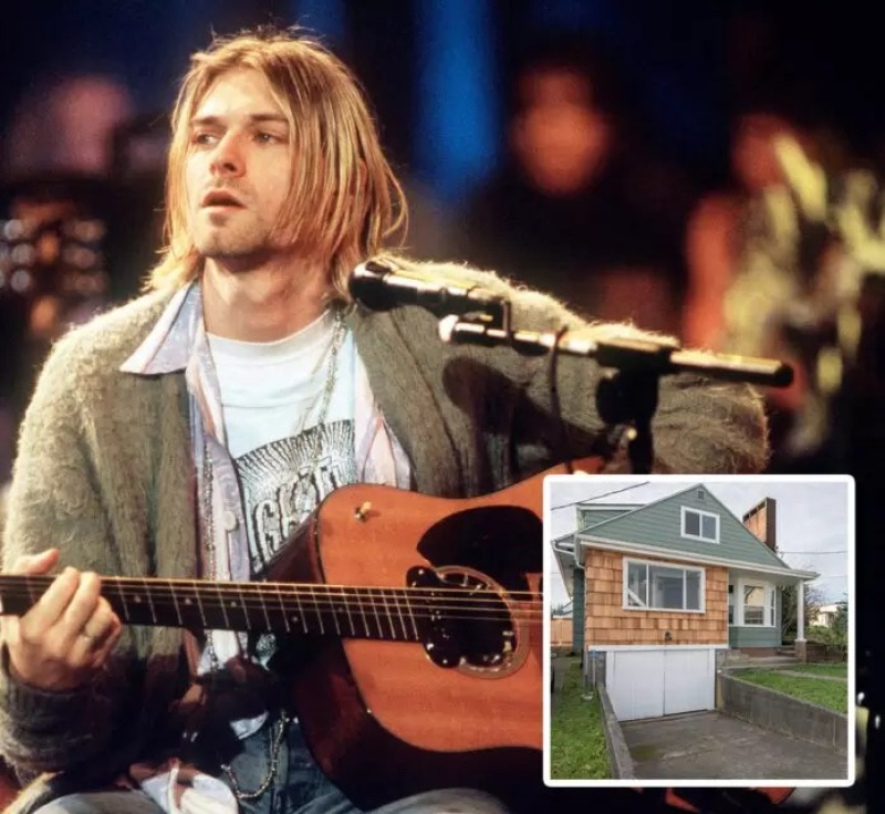Ponen en venta una de las casas de la infancia de Kurt Cobain