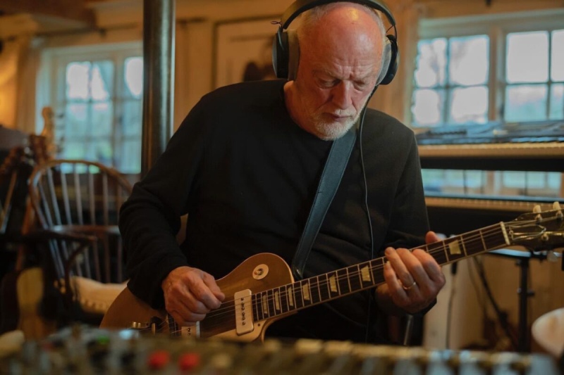 David Gilmour trabaja en la grabación de su nuevo álbum