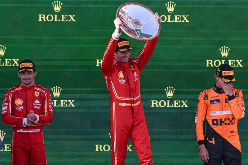 Fórmula 1: Ferrari aprovechó el abandono de Verstappen y se llevó el 1-2 en Australia